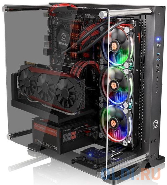 Корпус ATX Thermaltake Case Tt Core P3 TG Без БП чёрный в Москвe