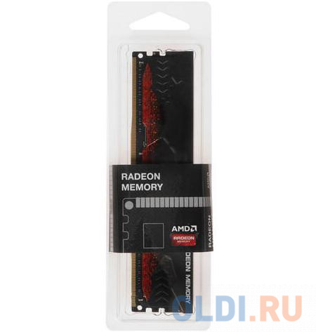 32GB AMD Radeon™ DDR4 3600 DIMM R9 Gamers Series Black Gaming Memory R9S432G3606U2S Non-ECC, CL18, 1.35V, Heat Shield, RTL (183535)