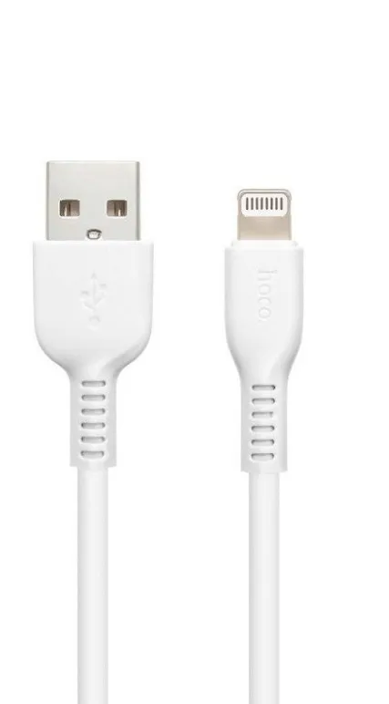 Кабель USB 2.0(Am)-Lightning 8-pin(m), 2.4A, 1 м, белый, HOCO X13 Easy (6957531061151)