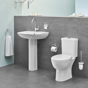 Унитаз-компакт безободковый Grohe Bau Ceramic с бачком и сиденьем микролифт (115435)