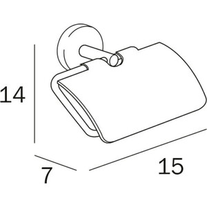 Держатель туалетной бумаги Inda Forum с крышкой, хром (A36260CR) в Москвe