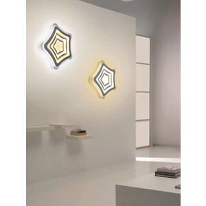 Управляемый светодиодный светильник Estares FLEXION DOUBLE 80W R-500-WHITE/SILVER-220-IP44