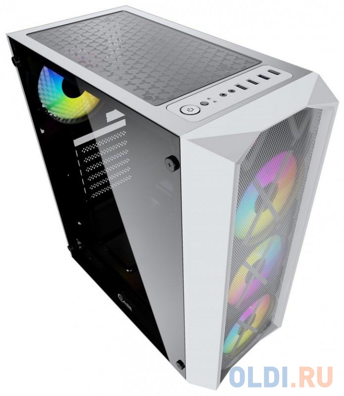 Корпус ATX Powercase CMRMW-L4 Без БП белый