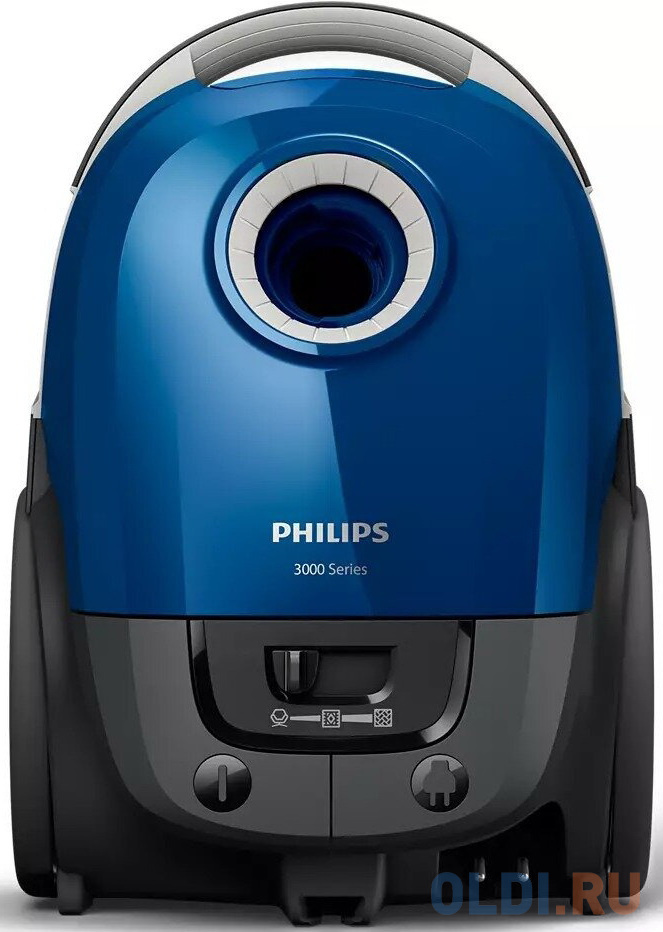 Пылесос Philips/ Пылесос Philips, безмешковый, мощность 900 Вт, Насадка TriActive, объем пылесборника 1.5 л, цвет синий