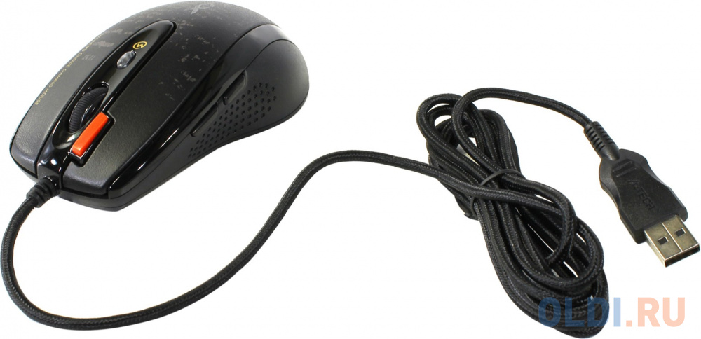 Мышь проводная A4TECH F5-1 V-Track чёрный USB