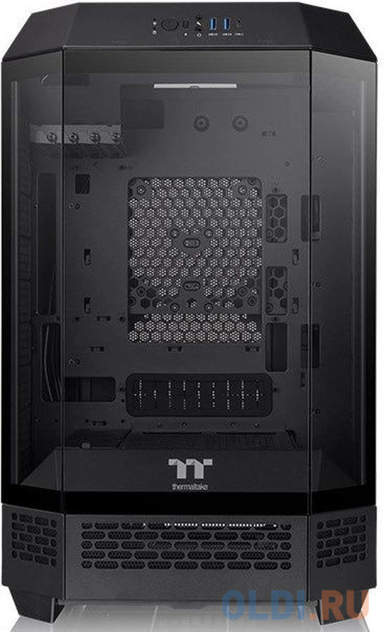 Корпус Thermaltake The Tower 300 черный без БП mATX 11x120mm 5x140mm 2xUSB3.0 2xUSB3.1 audio bott PSU