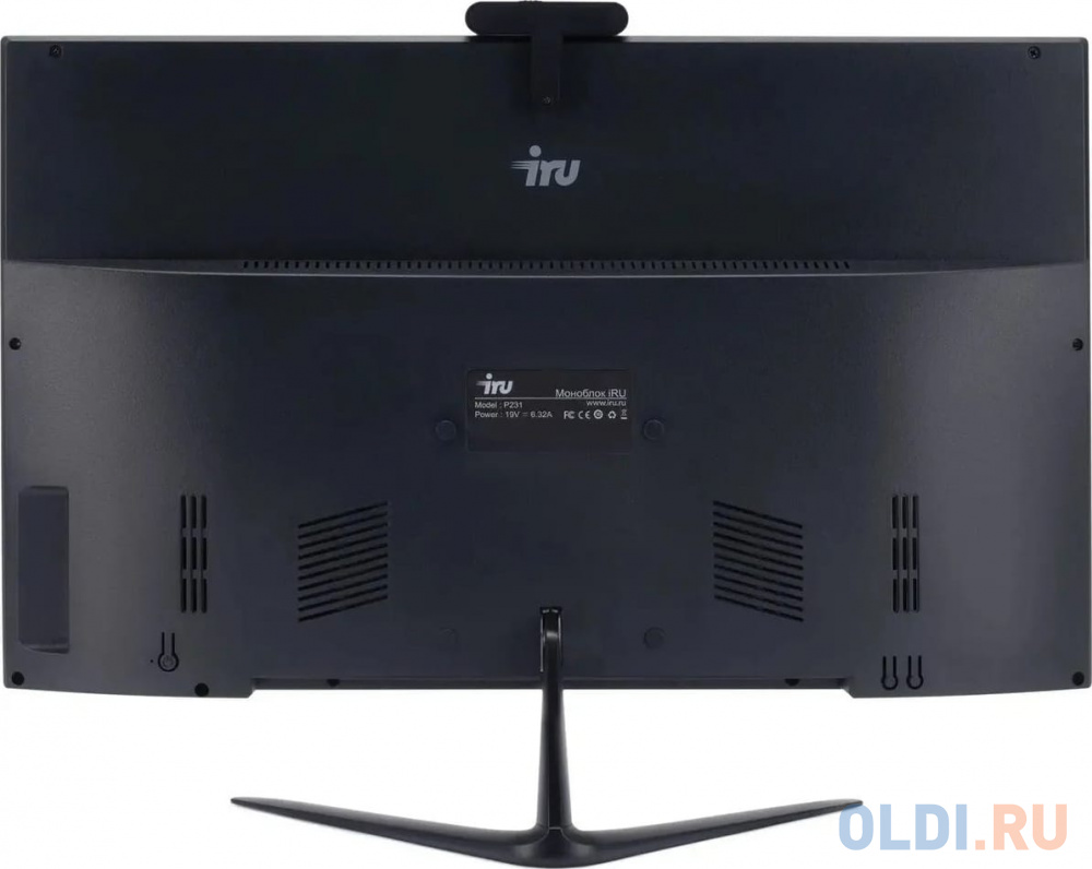 Моноблок IRU Office 23IH6P 23.8" Full HD i5 12400 (2.5) 16Gb SSD512Gb UHDG 730 CR Free DOS WiFi BT Spk 120W Cam черный 1920x1080 в Москвe