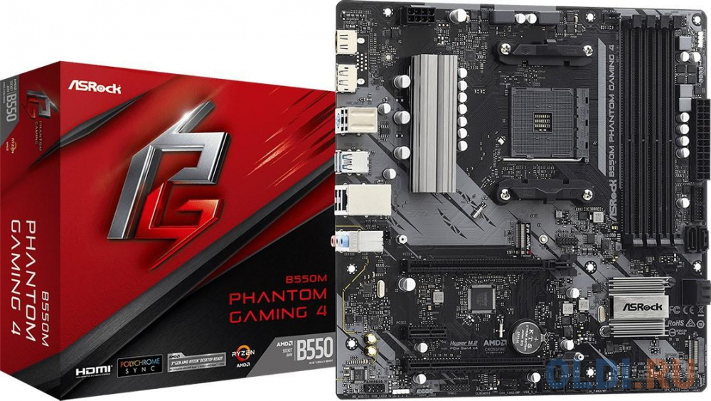 Материнская плата ASRock B550M PHANTOM GAMING 4