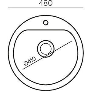 Кухонная мойка Polygran Quartz Bond 480 уголь в Москвe