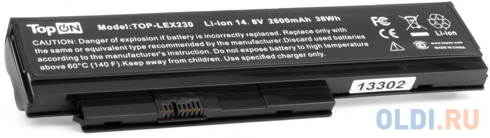 Батарея для ноутбука TopON TOP-LEX230 14.8V 2600mAh литиево-ионная (103339)