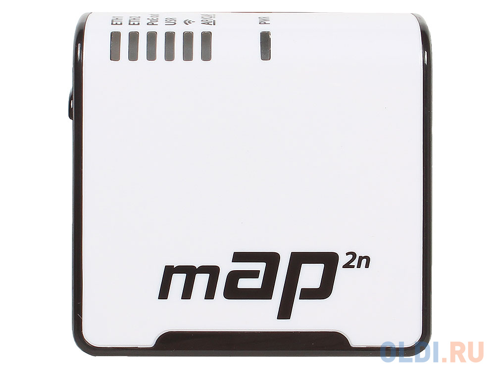 Точка доступа MikroTik RBmAP2n mAP with AR9531 650MHz CPU, 64MB RAM, 2xLAN, built-in 2.4Ghz 802.11bgn Dual Chain wireless with integrated antennas, mi
