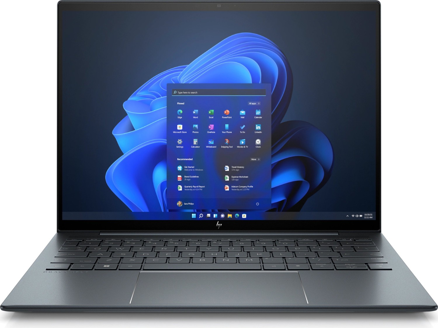 Ноутбук HP Elite Dragonfly G3 13.5" IPS 3000x2000 Touch, Intel Core i7 1255U 1.7 ГГц, 16Gb RAM, 1Tb SSD, W11Pro, синий (5Z6A5EA#BH5) Английская клавиатура!