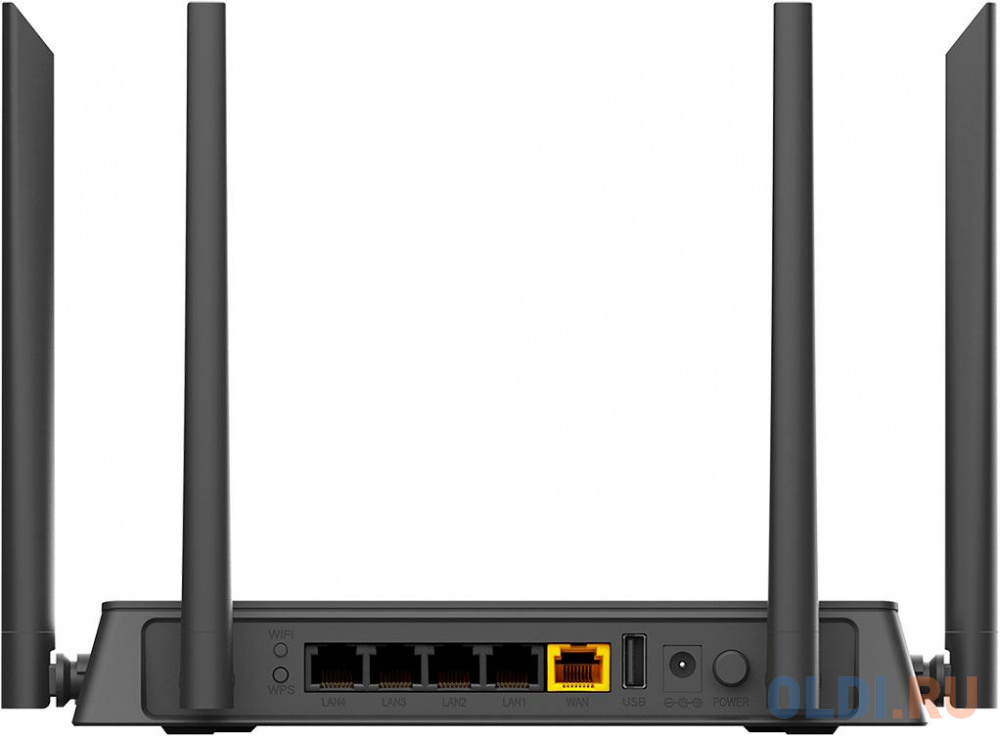 Беспроводной маршрутизатор D-Link DIR-815/RU/R4A 802.11abgnac 867Mbps 2.4 ГГц 5 ГГц 4xLAN USB черный