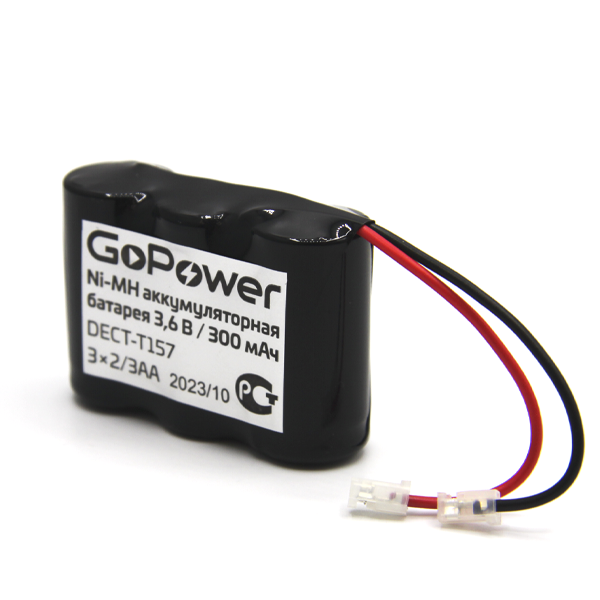 Аккумулятор GoPower, T157, 3.6V 300 мА·ч, 1 шт. (00-00015306)