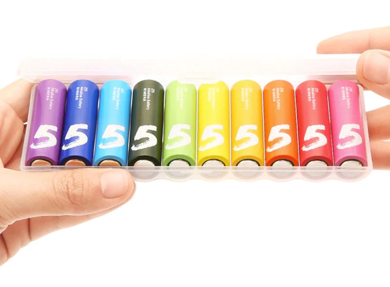 Батарейки Xiaomi AA Rainbow Batteries (10 шт.), Разноцветный в Москвe