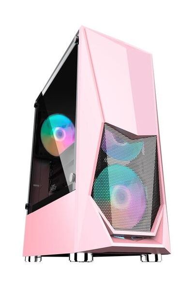 Корпус 1stPlayer DK-3 ATX Tempered Glass (DK-3-PK-3G6) Pink