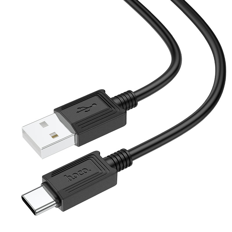 Кабель USB 2.0(Am)-USB 2.0 Type-C(m), 3A, 1м, черный HOCO X73 Sunway (6931474767325)