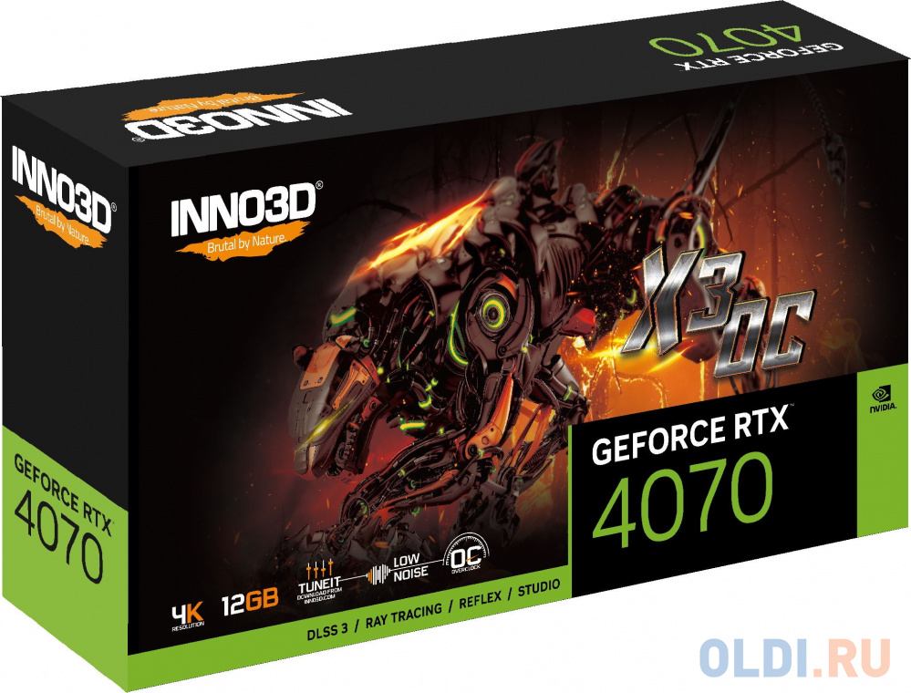 RTX4070 X3 OC 12GB GDDR6X 192-bit DPx3 HDMI 3FAN RTL