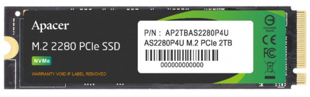 Накопитель SSD Apacer AS2280P4U 2TB (AP2TBAS2280P4U-1)