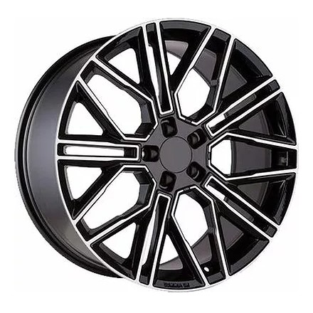 Диски R21 5x112 9,5J ET37 D66,6 Khomen KHW2101 Black-FP (Front)