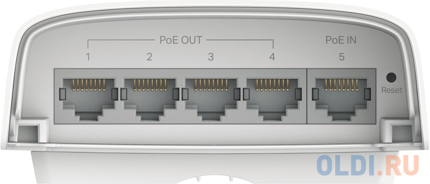 TP-Link SG2005P-PD, Коммутатор Smart линейки Omada с 5 гигабитными портами (1 порт с входящим PoE++, 4 порта с исходящим PoE+), всепогодный корпус в Москвe