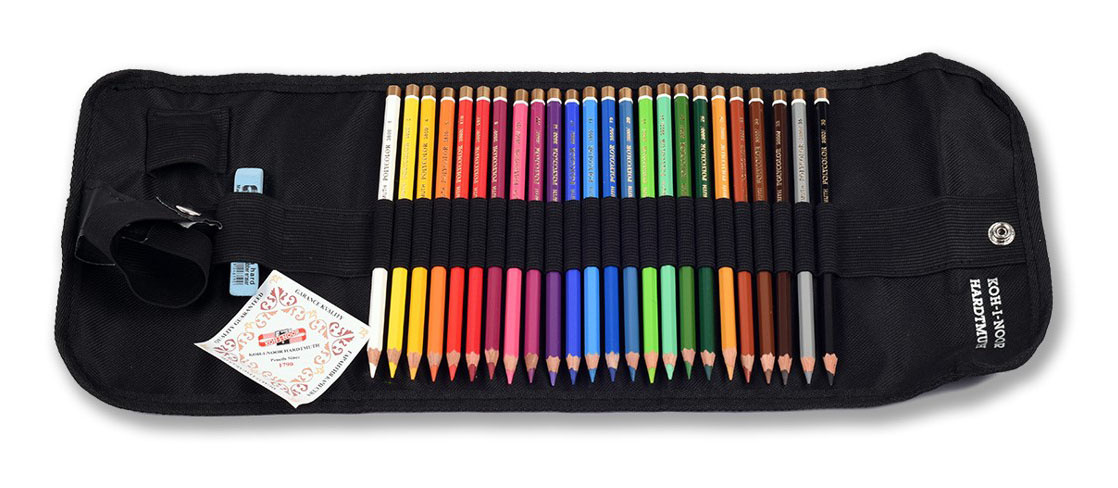 Набор цветных карандашей KOH-I-NOOR Polycolor 3824, шестигранные, 24 шт., заточенные (3824024003TP)
