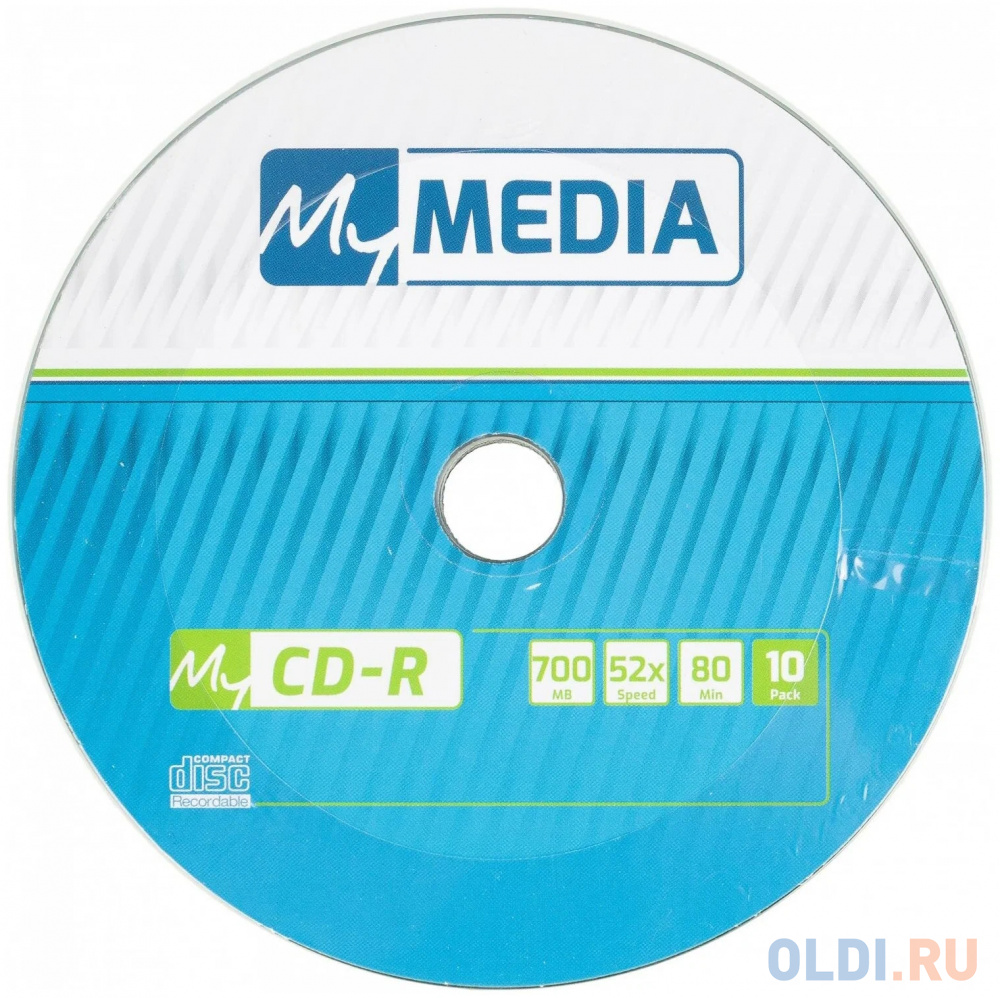 Диск CD-R MyMedia 700Mb 52x Pack wrap (10шт) (69204)