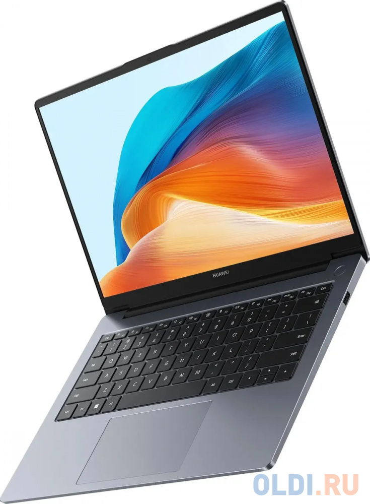 Ноутбук Huawei MateBook D 14 Core i5 12450H 8Gb SSD512Gb Intel Iris Xe graphics 14" IPS FHD (1920x1080) Windows 11 Home grey space WiFi BT Cam (5