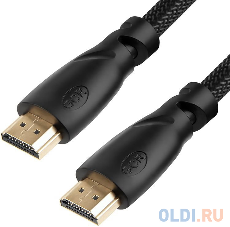 Кабель HDMI 1м Green Connection GCR-HM811-1.0m круглый черный в Москвe