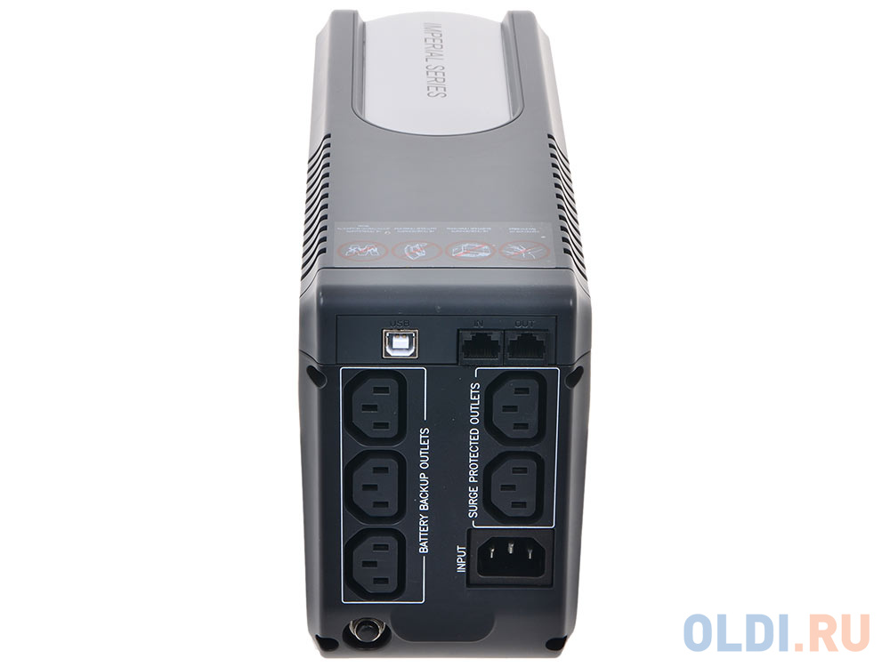 ИБП Powercom IMP-825AP Imperial 825VA/495W USB, AVR, RJ11, RJ45 (3+2 IEC)*