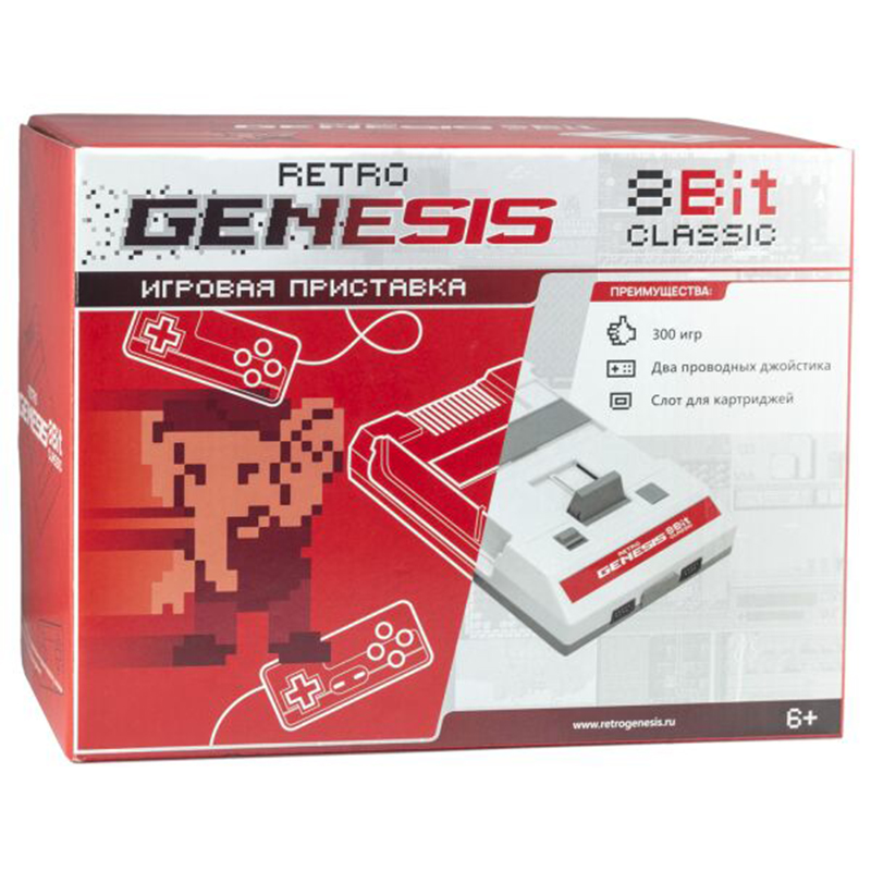 Игровая приставка Retro Genesis 8 Bit Classic + 300 игр