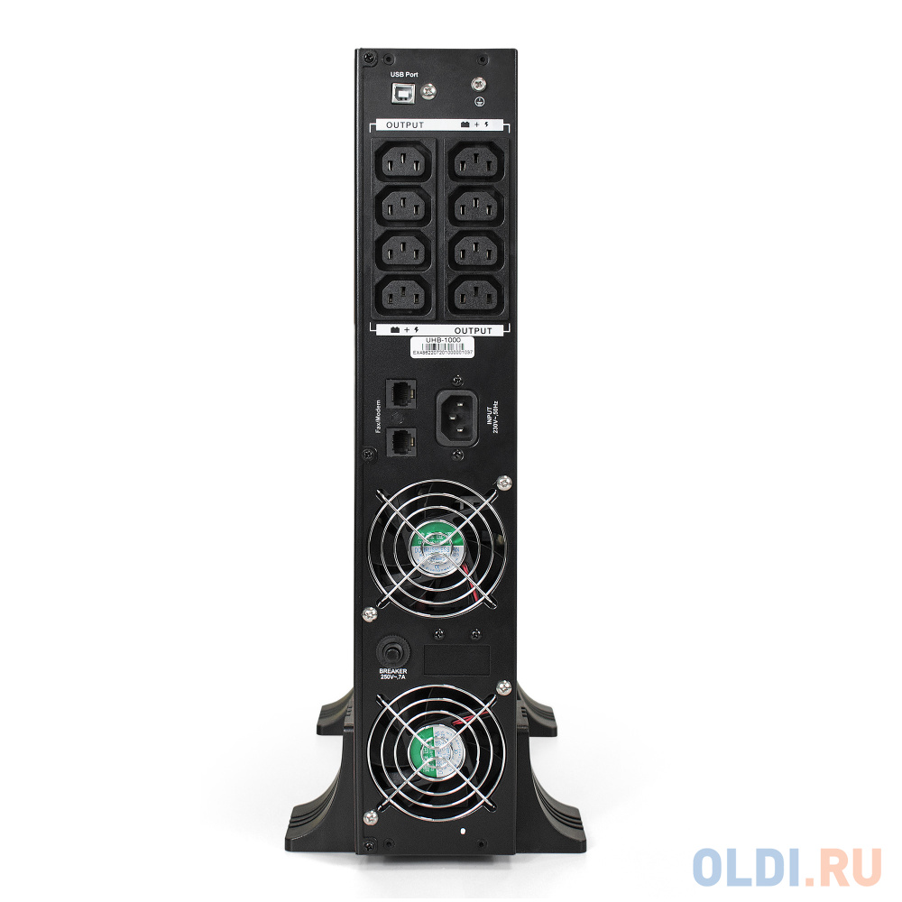 Exegate EP285642RUS ИБП Pure Sine Wave ExeGate SinePower UHB-1000.LCD.AVR.C13.RJ.USB.2U <1000VA/800W, LCD, AVR, 8*IEC-C13, RJ45/11, USB, Rackmount