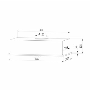 Встраиваемая вытяжка Hebermann HBFH 60.10 W