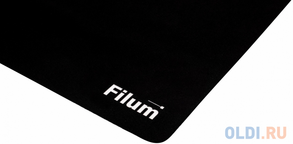 Filum FL-MP-S-BK-1 Коврик для мыши черный, 250*200*1 мм., ткань+резина.
