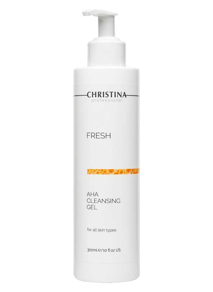 Очищающий гель с фруктовыми кислотами для всех типов кожи Christina Fresh AHA Cleansing Gel 300мл