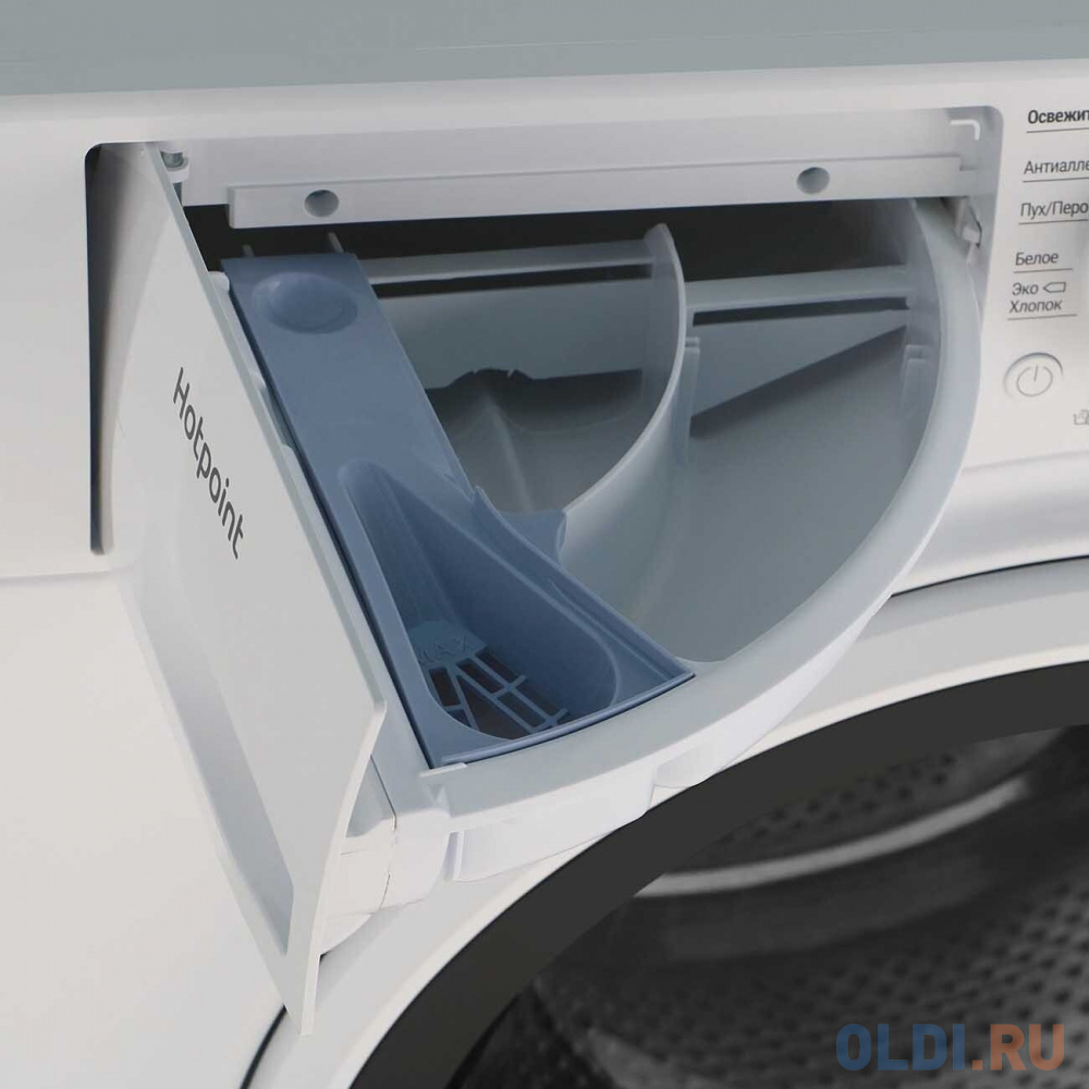 Стиральная машина HOTPOINT NSB 7225 W V RU, с фронтальной загрузкой, с паром, 7кг, 1200об/мин