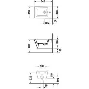 Биде Duravit 2nd floor подвесное (22351500001)