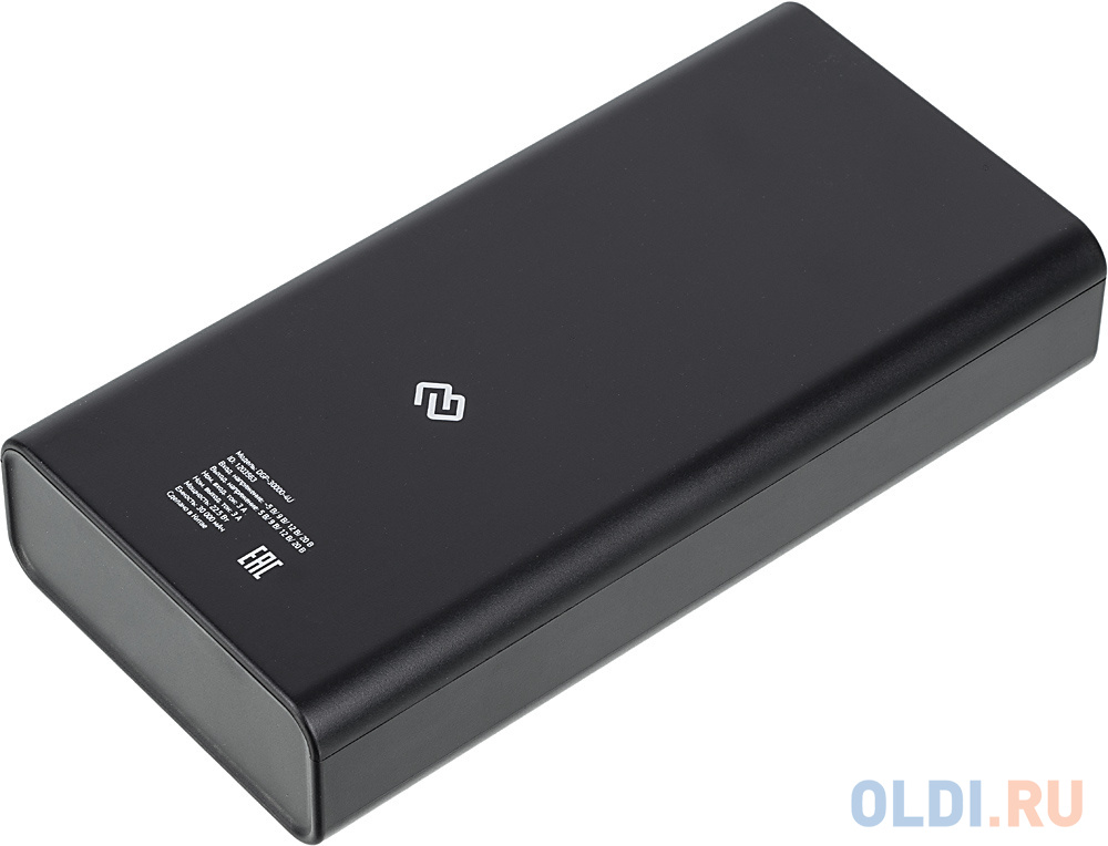 Внешний аккумулятор Power Bank 30000 мАч Digma DGP-30000-4U-B черный