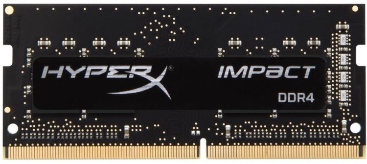 Память оперативная DDR4 Kingston Fury Impact 16Gb 2666MHz pc-21300 SO-DIMM Black (KF426S16IB/16)