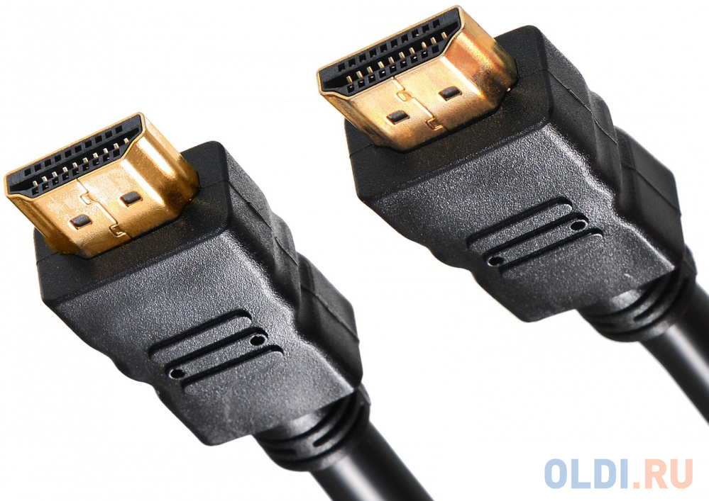 Кабель HDMI 3м BURO HDMI-19M/19M-3M-MG круглый черный