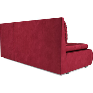 Угловой диван Mebel Ars Кормак (бархат красный STAR VELVET 3 DARK RED)