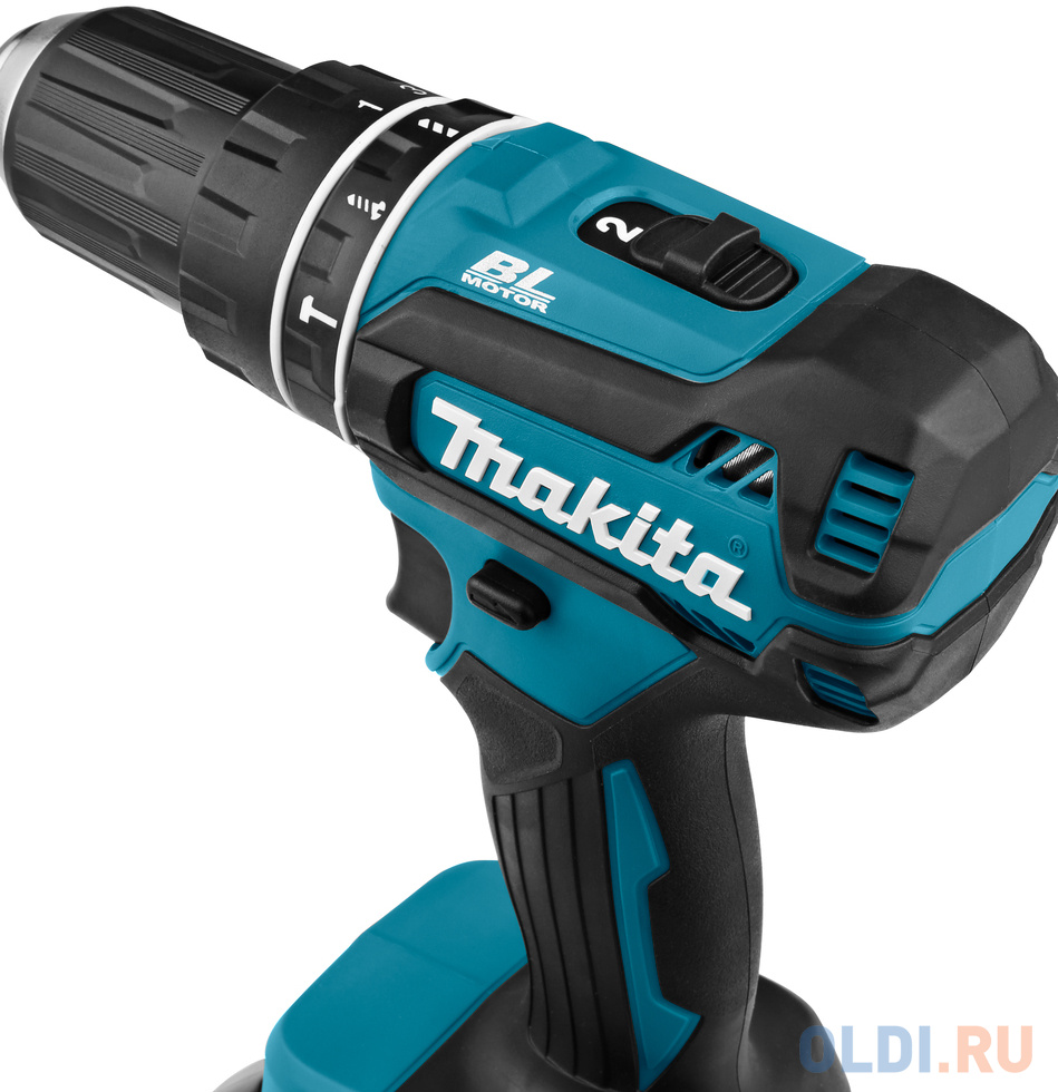 Makita DHP485Z Дрель ак(уд) б\\щет, {18В, Li-ion,БЗП-13мм, 0-500\\1900об\\м,50\\25Нм,1.7кг,кор, б\\ак и з\\у}