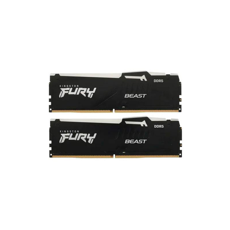 Модуль памяти Kingston Fury Beast Black EXPO RGB DDR5 DIMM 5200MHz PC-41600 CL36 - 16Gb (2х8Gb) KF552C36BBEAK2-16