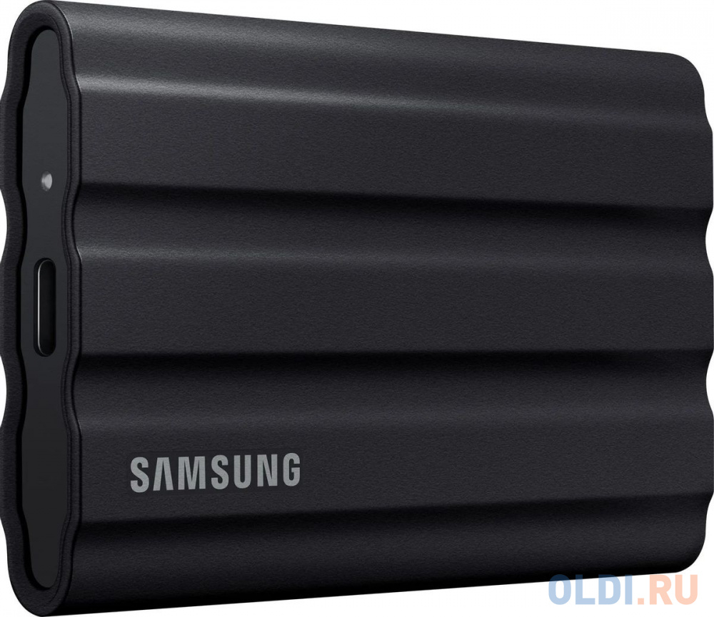 Внешние HDD и SSD/ Samsung External SSD T7 Shield, 4TB, Type C-to-C/A, USB 3.2 Gen2, R/W 1050/1000MB/s, IP65, 88x59x13mm, 98g, Black (12 мес.)