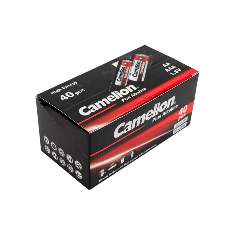 Батарейка АА/ААА - Camelion Plus Alkaline 20LR6 + 20LR03-CB (40 штук)