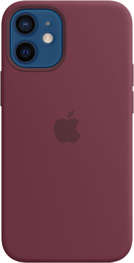 Чехол-накладка Apple MagSafe для смартфона Apple iPhone 12 mini, силикон, сливовый (MHKQ3ZE/A)