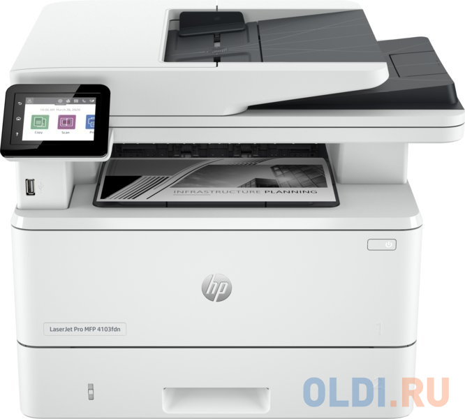 МФУ лазерный HP LaserJet M4103fdn HP (A4,1200dpi,38ppm, 512Mb, 1200 MHz tray 100+250 pages USB+Lan) в Москвe