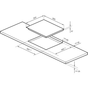 Индукционная варочная панель Lex EVI 640-1 BL