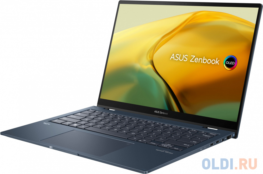 Ноутбук Asus Zenbook 14 Flip OLED UP3404VA-KN184W Core i7 1360P 16Gb SSD1Tb Intel Iris Xe graphics 14" OLED Touch 2.8K (2880x1800) Windows 11 Hom