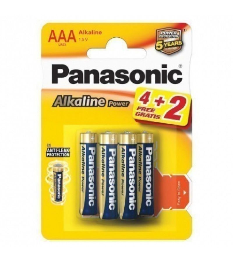 Батарейка Panasonic Alkaline Power AAA блистер 6шт.